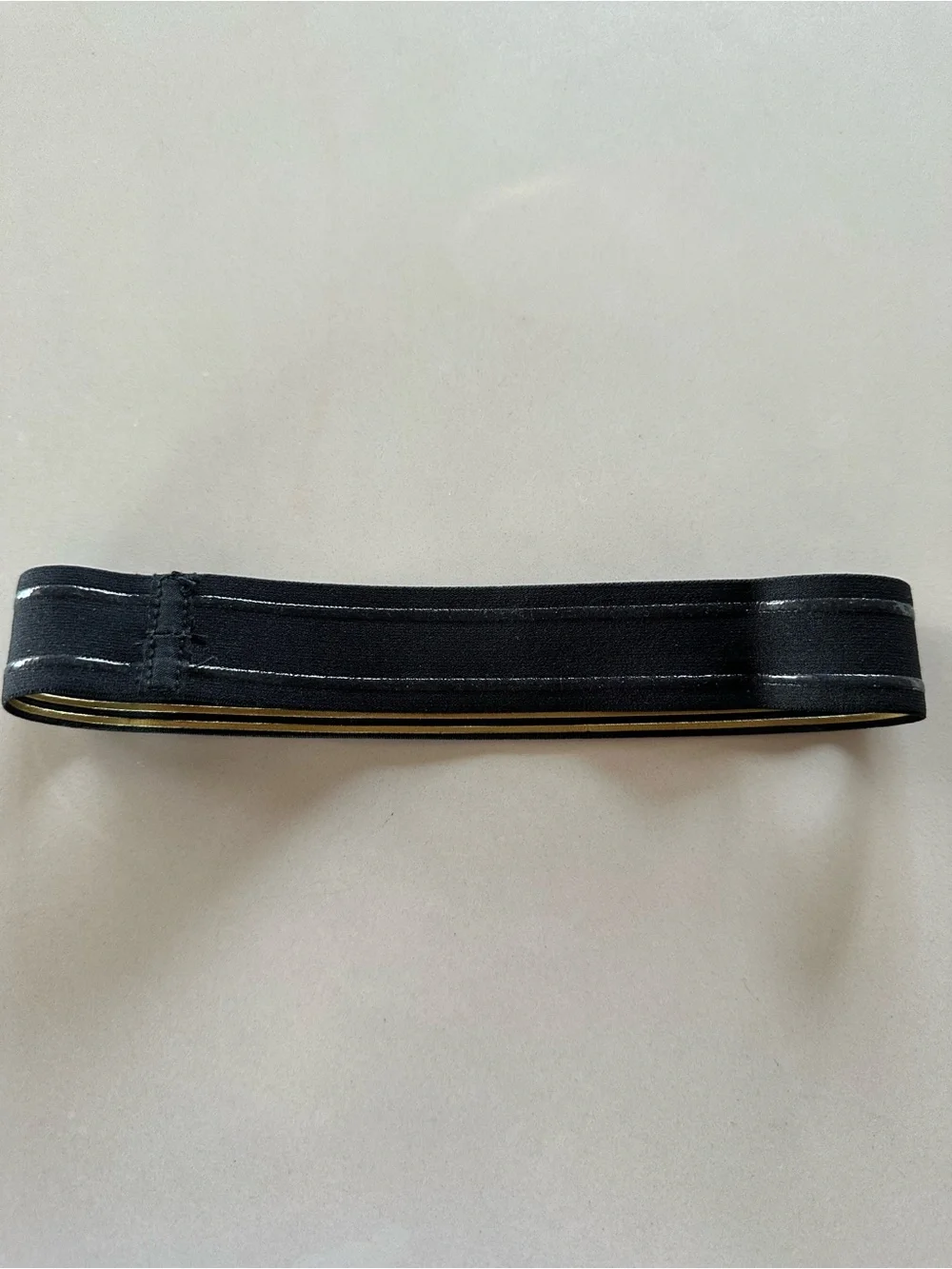 Nike Black and Gold Athletic Headband